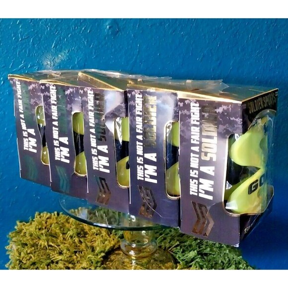 5 Pack Soldier Sports Lip Protector Mouth Guard w/Tether - One Size Green Goat - Picture 2 of 5